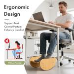 Amazer 2-in-1 Bamboo Adjustable Foot Rest