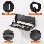 Wall-Mount Flip Down Keyboard Tray with Mouse Pad