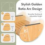 Amazer 2-in-1 Bamboo Adjustable Foot Rest