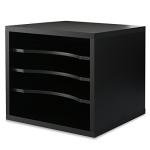 4-Tier Wooden Paper Organizer for Home Office