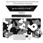 Cute Large Gaming Mouse Pad in Black & White