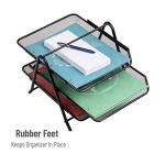 Mind Reader Metal Mesh 3-Tier Paper Tray