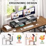 Gugsey Dual Monitor Stand and Desk Organizer