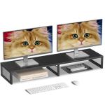 Gugsey Dual Monitor Stand and Desk Organizer