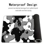 Cute Large Gaming Mouse Pad in Black & White