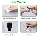 100pcs Hook and Loop Cable Ties for Organizing