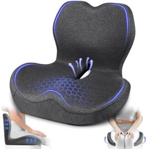Memory Foam Lumbar Support Cushion for Chairs