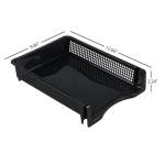 6 Pack Stackable Letter Trays - Black File Organizer