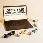 60-Pack Velcro Cable Ties for Easy Organization