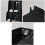 6 Pack Stackable Letter Trays - Black File Organizer