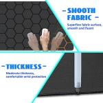 Large Black Gold Honeycomb Gaming Mouse Pad