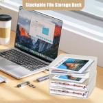 4-Tier Stackable Desk Organizer for Papers and Accessories
