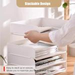 4-Tier Stackable Desk Organizer for Papers and Accessories