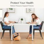 Adjustable Ergonomic Wooden Foot Rest for Comfort
