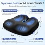 Ergonomic Memory Foam Seat Cushion for Pain Relief