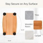 Adjustable Ergonomic Wooden Foot Rest for Comfort