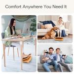 Adjustable Ergonomic Wooden Foot Rest for Comfort