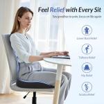 Ergonomic Memory Foam Seat Cushion for Pain Relief