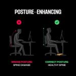 Ergonomic Adjustable Under Desk Foot Stool - Walnut