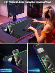 RGB XXL Mouse Pad with Phone Charger & LED