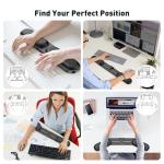 Adjustable Ergonomic Keyboard Wrist Rest - Black