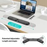 Adjustable Ergonomic Keyboard Wrist Rest - Black