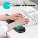 Adjustable Ergonomic Keyboard Wrist Rest - Black