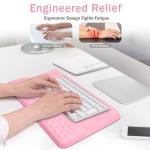 Ergonomic Wrist Support Pad with Keyboard Riser