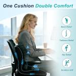 Comfortable Memory Foam Seat Cushion for Office & Car
