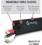 VELCRO Cable Management Kit for Desk Setup