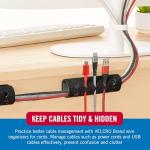 VELCRO Cable Management Kit for Desk Setup