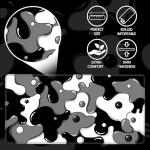 Cute Large Gaming Mouse Pad in Black & White