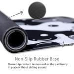 Cute Large Gaming Mouse Pad in Black & White