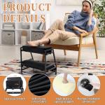 Adjustable Dual Step Footrest for Office Comfort
