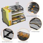 5-Tier Paper Tray Organizer with Adjustable Compartments