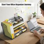 5-Tier Paper Tray Organizer with Adjustable Compartments