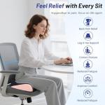Ergonomic Memory Foam Tailbone Cushion for Pain Relief
