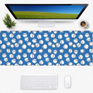 Baseball Mouse Pad with Non-Slip Rubber Base