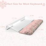 Adjustable Keyboard Stand with Wrist Rest - Pink