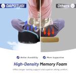 Ergonomic Memory Foam Tailbone Cushion for Pain Relief