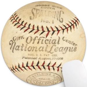 Vintage Baseball Round Mouse Pad for Home Office