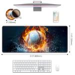 Large Baseball-Themed Desk Pad and Mousepad Set