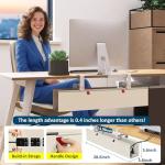 Compact Clamp-On Cable Management Tray for Desks