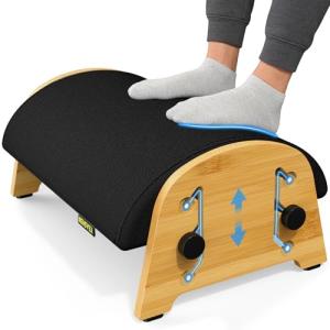 Bamboo Adjustable Ergonomic Foot Rest for Home Office