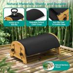 Bamboo Adjustable Ergonomic Foot Rest for Home Office