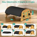 Bamboo Adjustable Ergonomic Foot Rest for Home Office