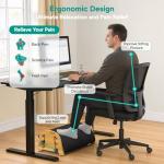 Bamboo Adjustable Ergonomic Foot Rest for Home Office