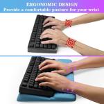 Ergonomic Keyboard Stand with Wrist Rest - Blue