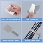 Under Desk Cable Management Kit with Velcro Ties