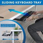 Adjustable Under Desk Keyboard Tray with Wrist Rest